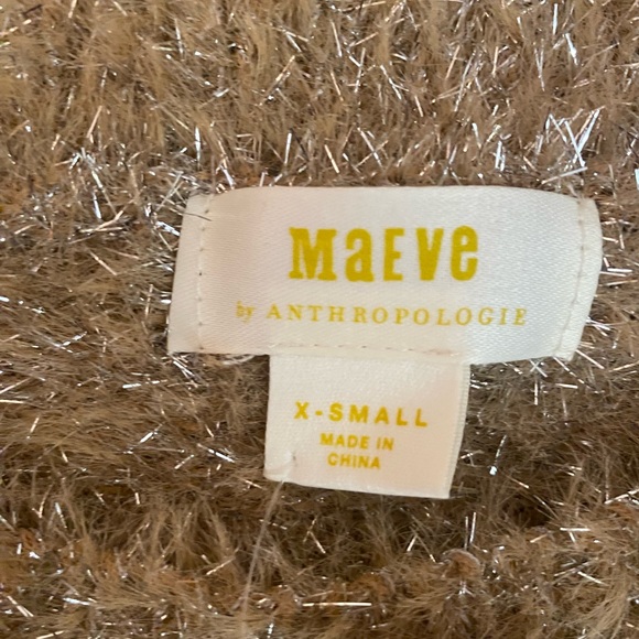NWT! Size XS Maeve Tinsel Eyelash Sweater - Picture 2 of 4